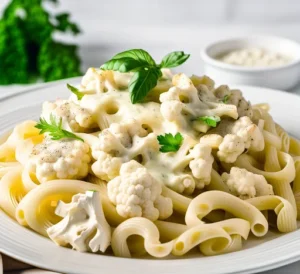 Cauliflower Alfredo pasta for kids