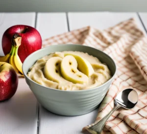 Banana-Based Foods, Banana and Apple Puree for Babies Over 6 Months