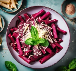 Penne Pasta with Beetroot Sauce