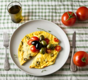 greek omelette, mediterranean food