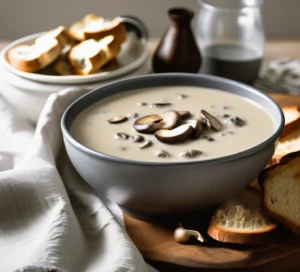 Healthy Soup Recipes for Babies and kids, creamy mushroom healthy Soup Recipe for Babies