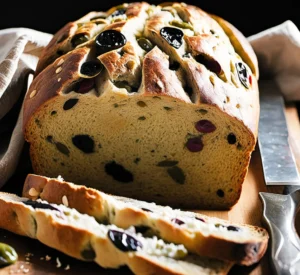 Homemade Mediterranean Olive Bread