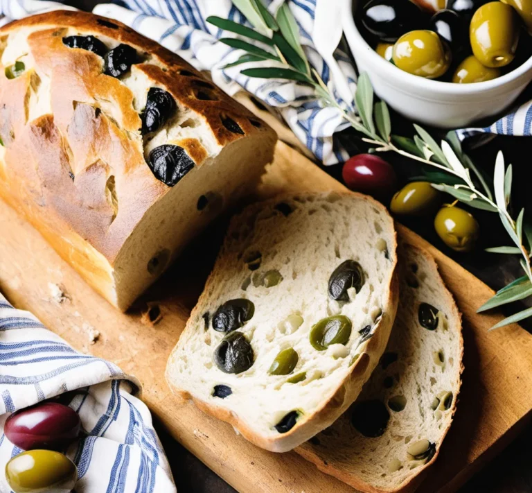 Homemade Mediterranean Olive Bread