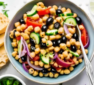 Mediterranean chickpea salad Recipe