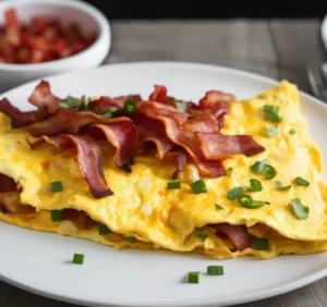 12 Nutritious Baby Omelette Recipes, Bacon and Chili Omelette