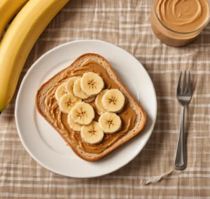 healthy breakfast recipes for kids, Banana and Peanut Butter Sandwich