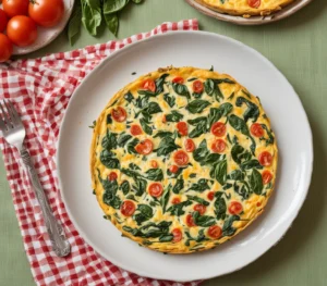 healthy breakfast recipes for kids, Spinach and Tomato Frittata