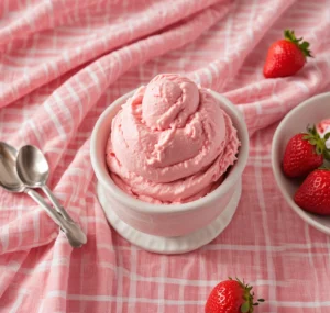 healthy breakfast recipes for kids, Strawberry Frozen Yogurt